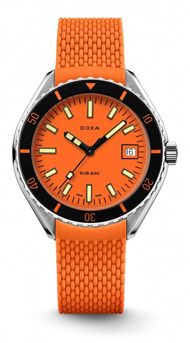 DOXA SUB 200 PROFESSIONAL automatic 42 mm ORANGE DIAL DIVER'S WATCH