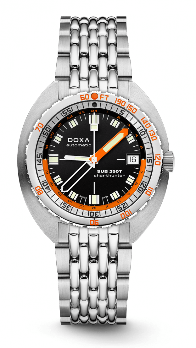 DOXA SUB 250T GMT Sharkhunter Αυτόματο 40mm Μαύρο Καντράν
