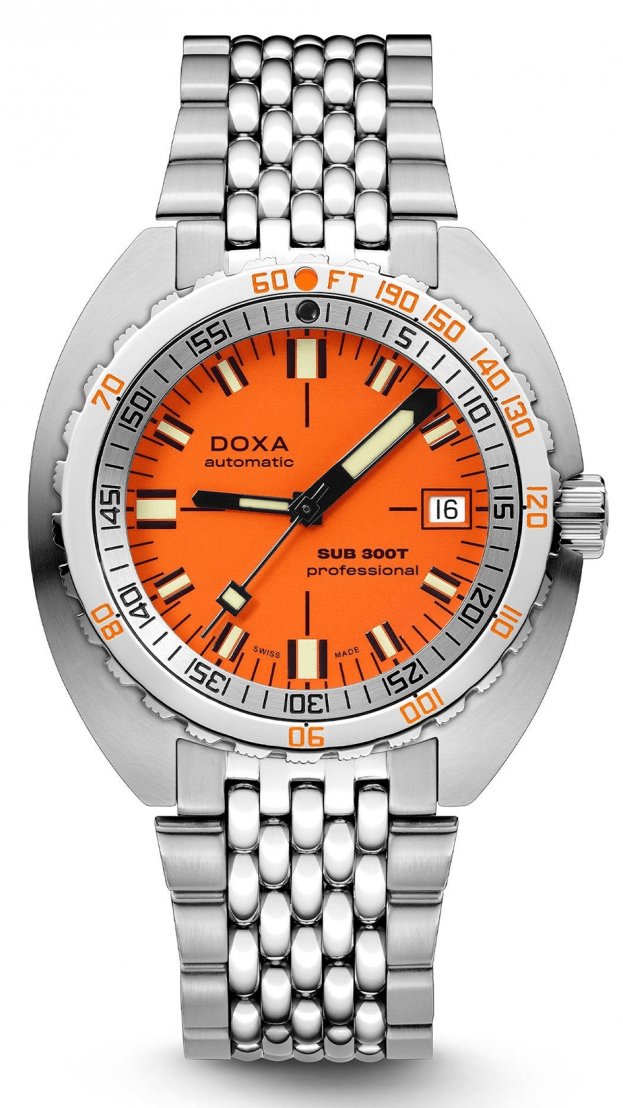 DOXA SUB 300T PROFESSIONAL automatic 42.5 mm ORANGE DIAL DIVER'S WATCH