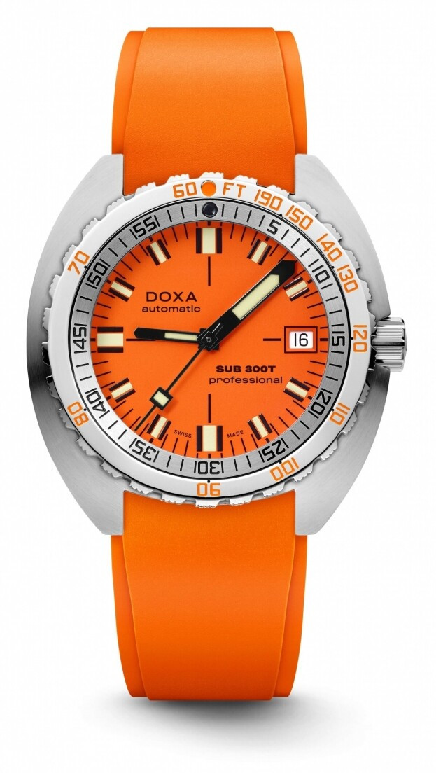 DOXA SUB 300T PROFESSIONAL automatic 42.5 mm ORANGE DIAL DIVER'S WATCH