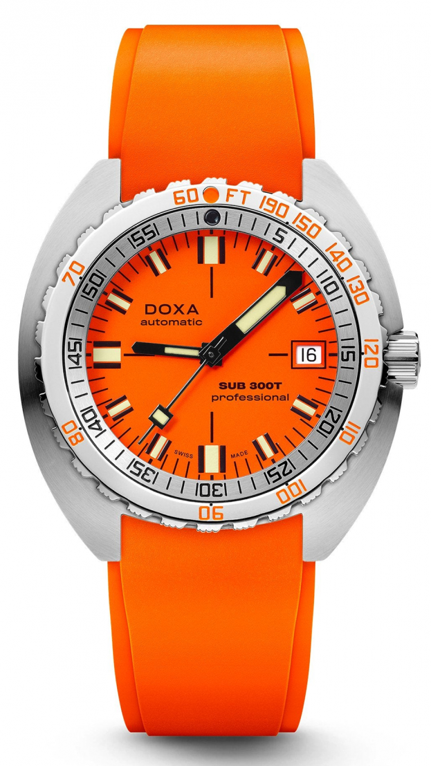 DOXA SUB 300T PROFESSIONAL automatic 42.5 mm ORANGE DIAL DIVER'S WATCH