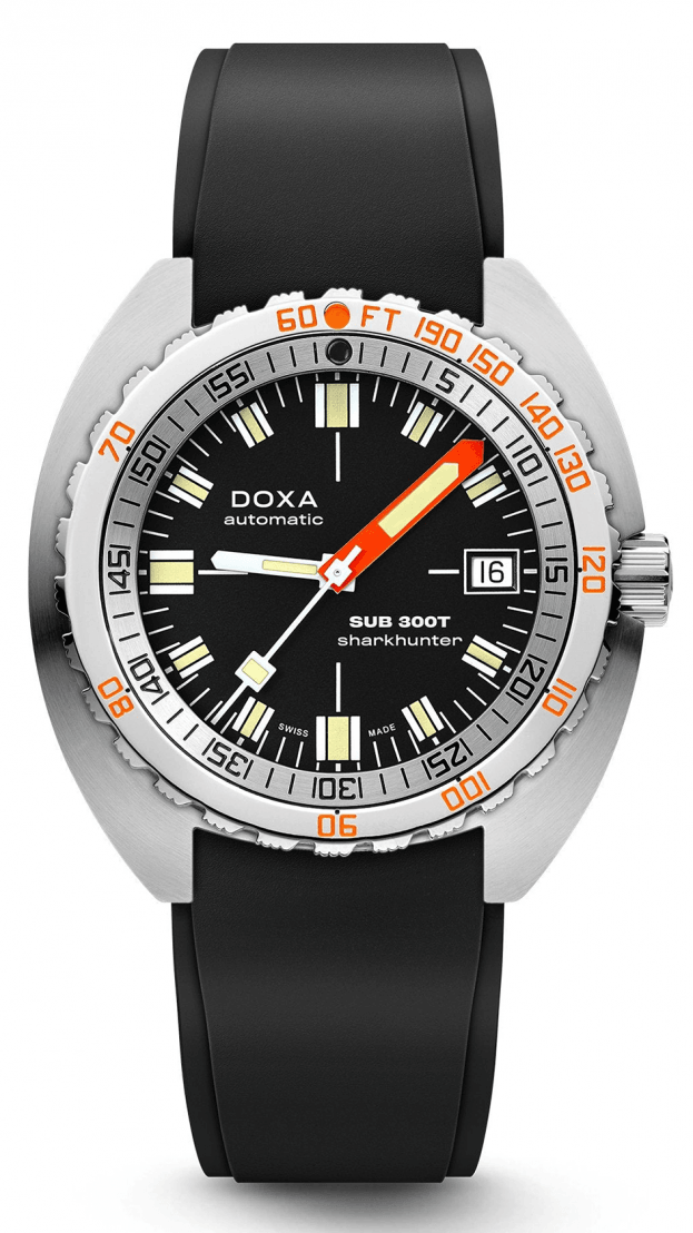 DOXA SUB 300T SHARKHUNTER automatic 42.5 mm black DIAL DIVER'S WATCH