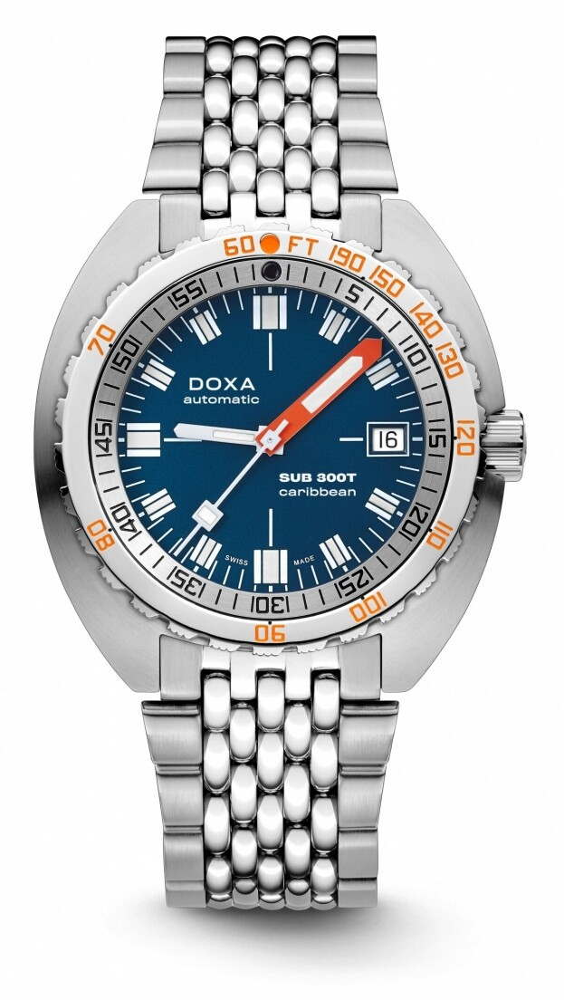 DOXA SUB 300T CARIBBEAN automatic 42.5 mm BLACK DIAL DIVER'S WATCH