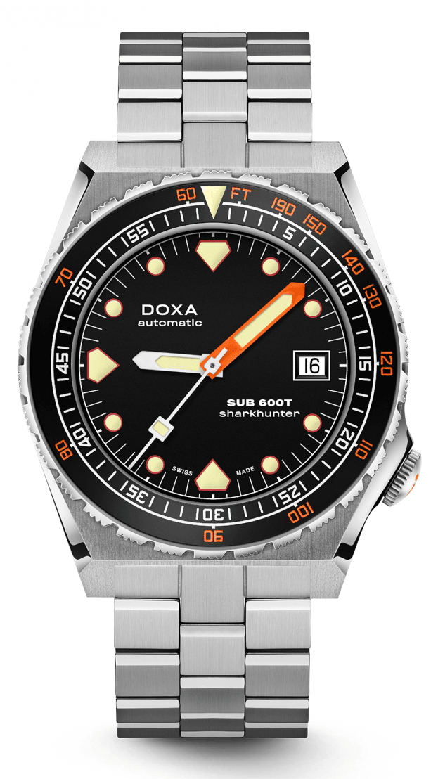 DOXA SUB 600T SHARKHUNTER automatic 40 mm Black DIAL DIVER'S WATCH