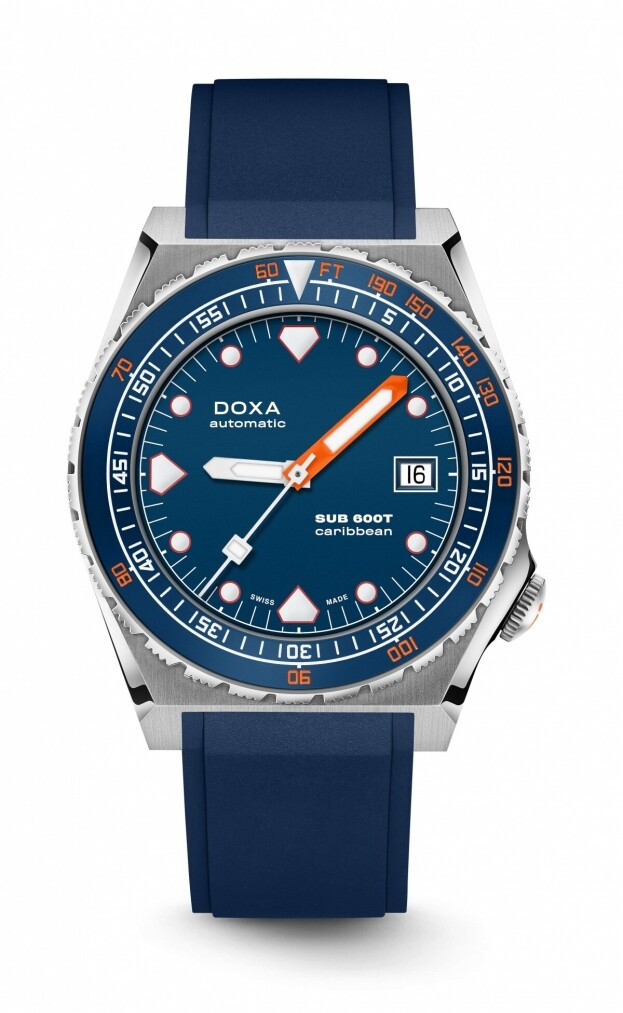 DOXA SUB 300T CARIBBEAN automatic 40 mm blue DIAL DIVER'S WATCH