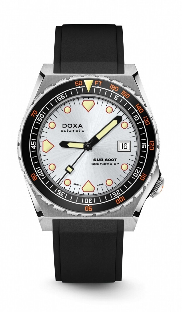 DOXA SUB 600T SEARAMBLER automatic 40 mm silver DIAL DIVER'S WATCH