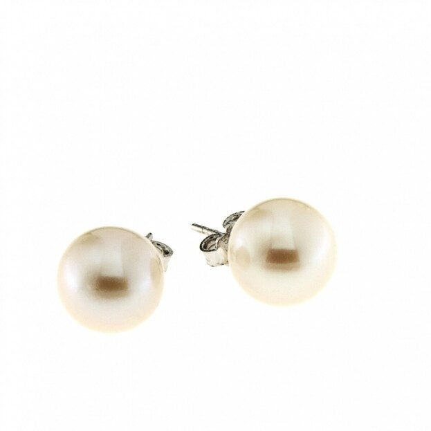 FACADORO Earrings Yellow Gold K14 with Pearl