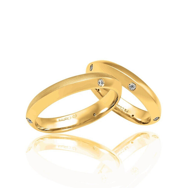 FaCadoro Wedding Bands K14 Yellow Gold