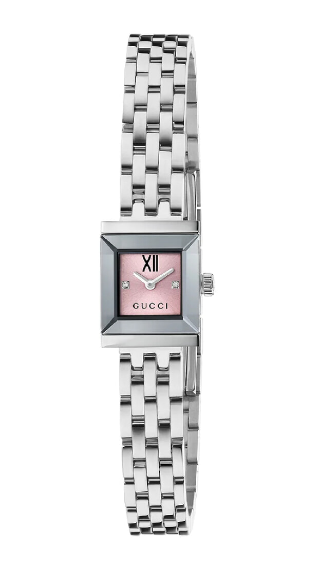 GUCCI G-Frame Μπαταρίας 14x18mm Ροζ Καντράν