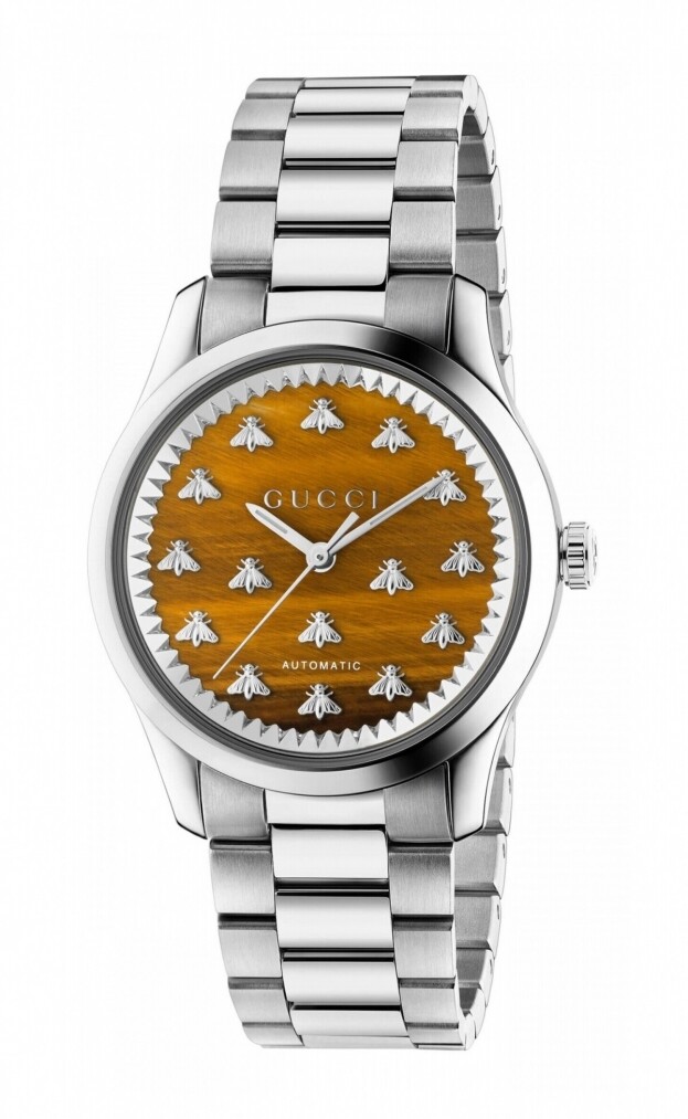 G-Timeless Αυτόματο 38mm Καφέ Tiger Eye Καντράν