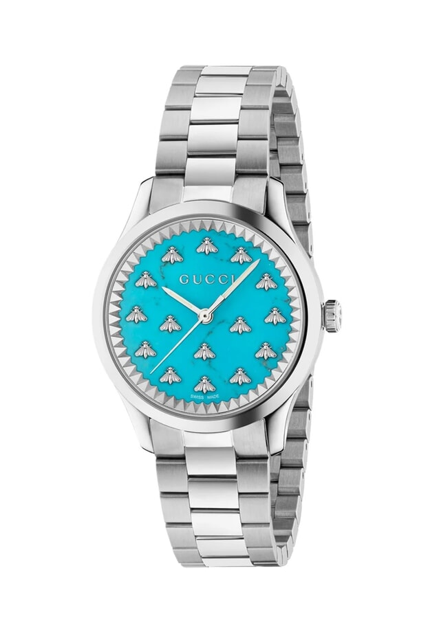 G-Timeless Μπαταρίας 32mm Τιρκουάζ Καντράν