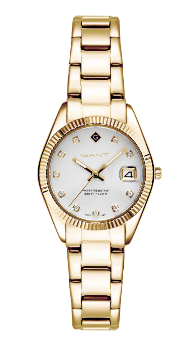 GANT Sussex Mini Stones Special Edition Mπαταρίας 28mm Λευκό Καντράν