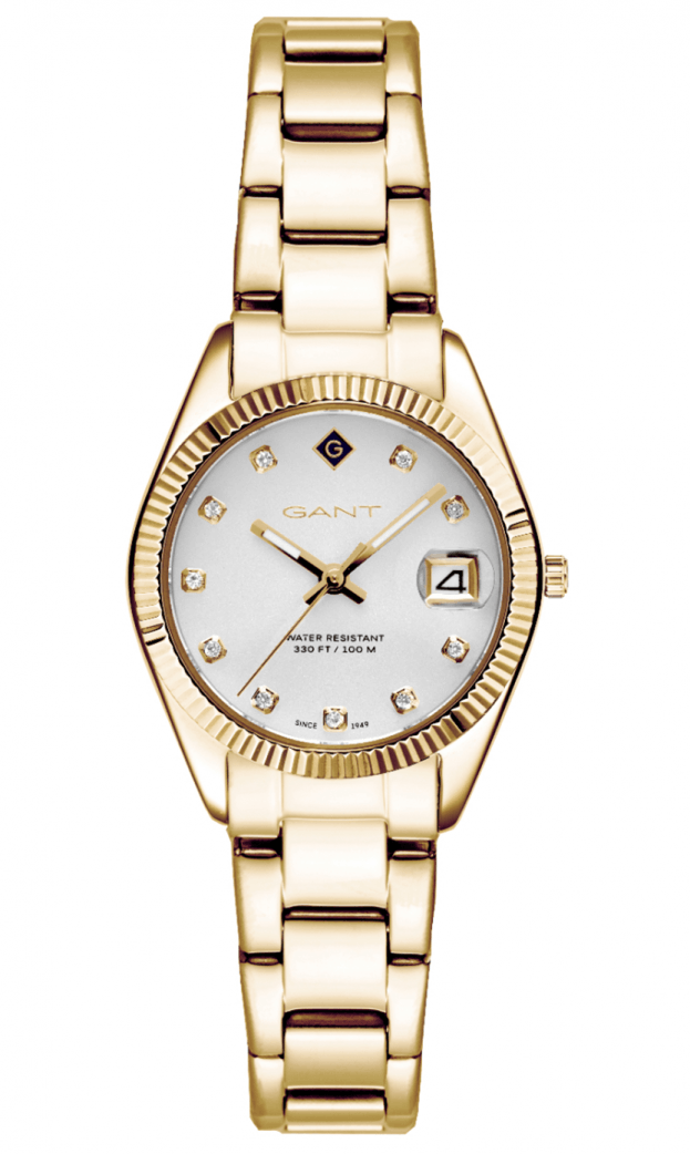 GANT Sussex Mini Stones Special Edition Mπαταρίας 28mm Λευκό Καντράν