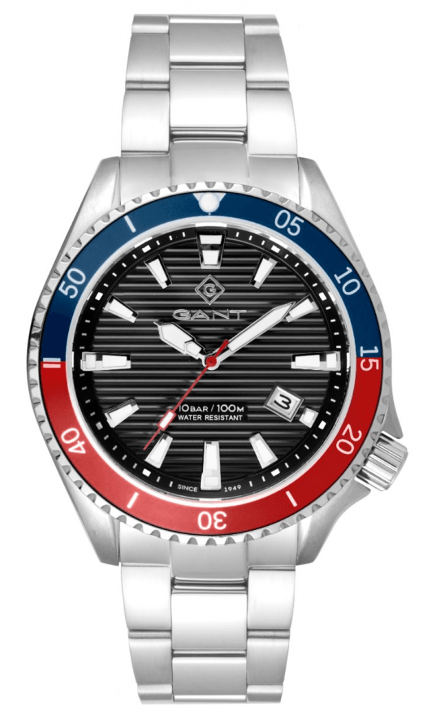 GANT Waterville Stainless Steel 45mm μαυρο καντραν