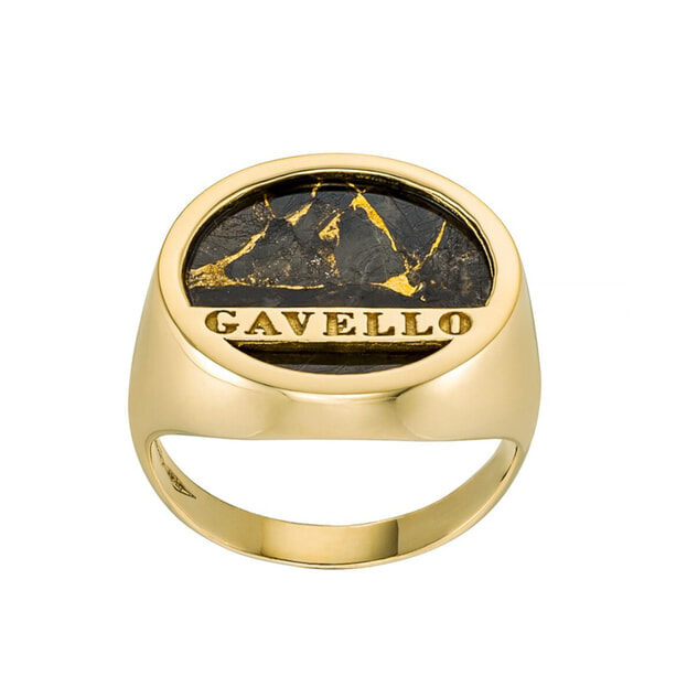 GAVELLO Δαχτυλίδι Corpo Double Κιτρινο Χρυσό Κ18