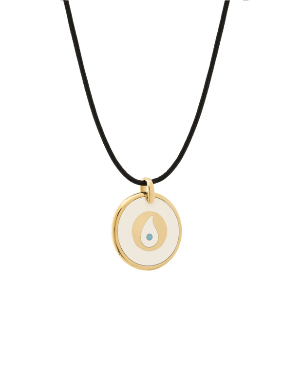 GAVELLO Γούρι Ασήμι Επιχρυσωμένο 925 & Essenza Λευκή