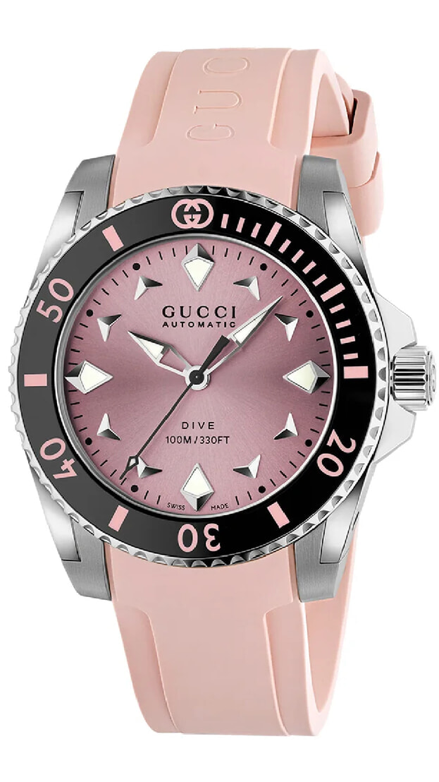 GUCCI Dive Automatic 36mm Pink Dial