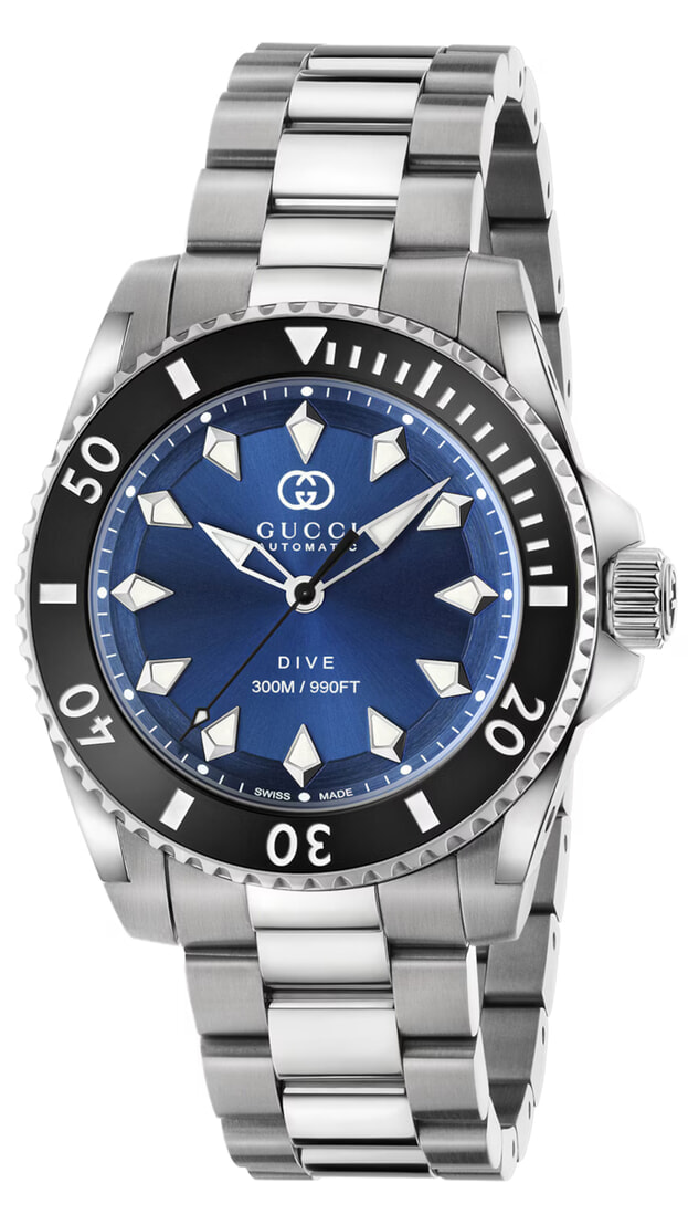 GUCCI Dive Αυτόματο 40mm Μπλε Καντράν