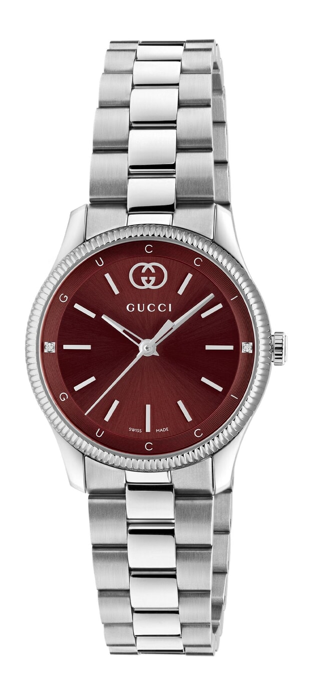 GUCCI G-Timeless Μπαταρίας 29mm Μπορντώ Καντράν