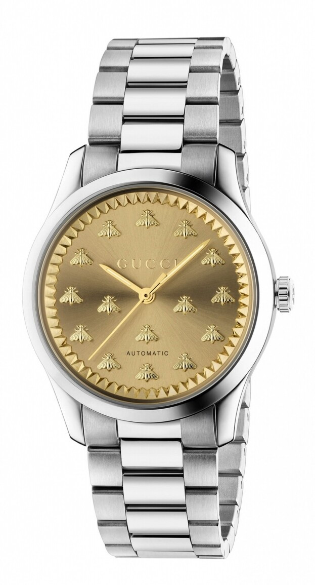 GUCCI G-TIMELESS MULTIBEE AUTOMATIC 38MM yellow gold dial with bees
