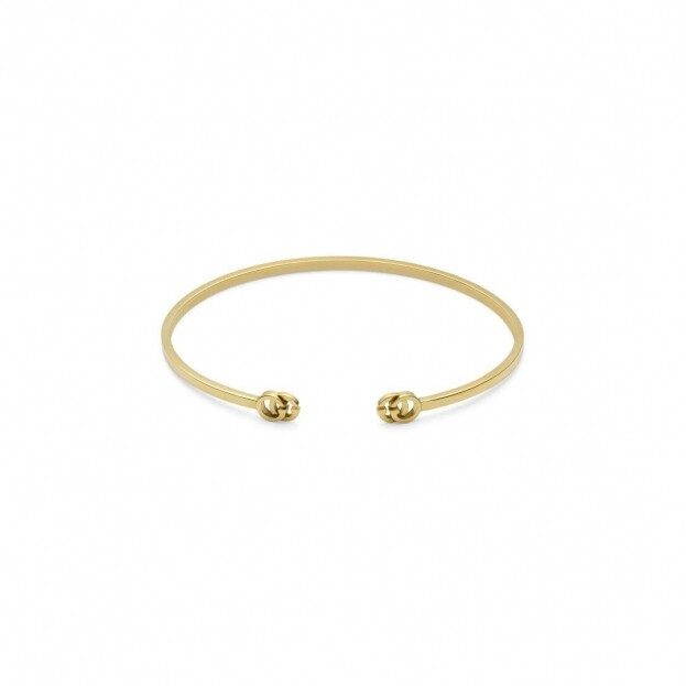 GUCCI GG Running cuff bracelet in 18kt yellow gold