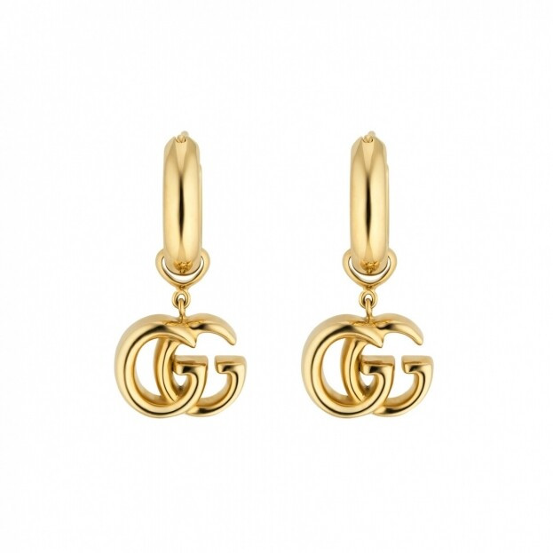 GUCCI GG Running stud earrings in 18kt yellow gold