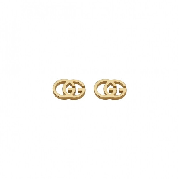 GUCCI GG Running stud earrings in 18kt Yellow gold