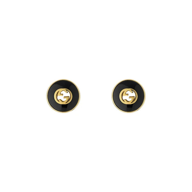 Gucci Interlocking G Σκουλαρίκια 18K Κίτρινος Χρυσός