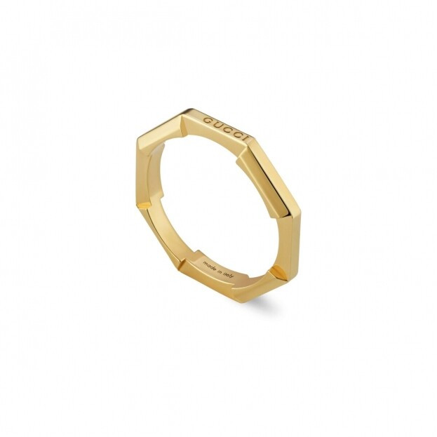 GUCCI Link to Love ring in 18kt yellow gold