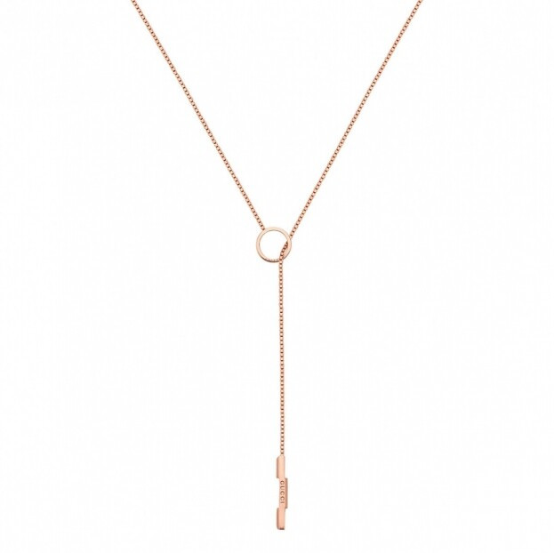 GUCCI Link to love necklace in 18kt pink gold