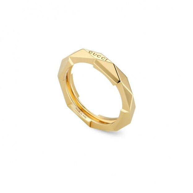 GUCCI Link to Love studded ring δαχτυλίδι 18k ΚΙΤΡΙΝΟΣ ΧΡΥΣΟΣ