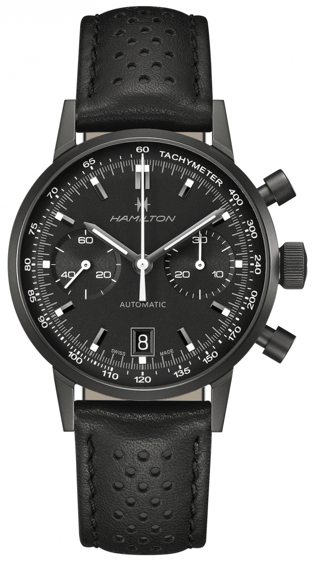 HAMILTON American Classic Intra-Matic Chrono Αυτόματο 40mm Μαύρο Καντράν