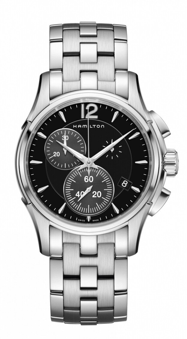 HAMILTON  Jazzmaster Chrono Quartz 42mm Μαύρο Καντράν