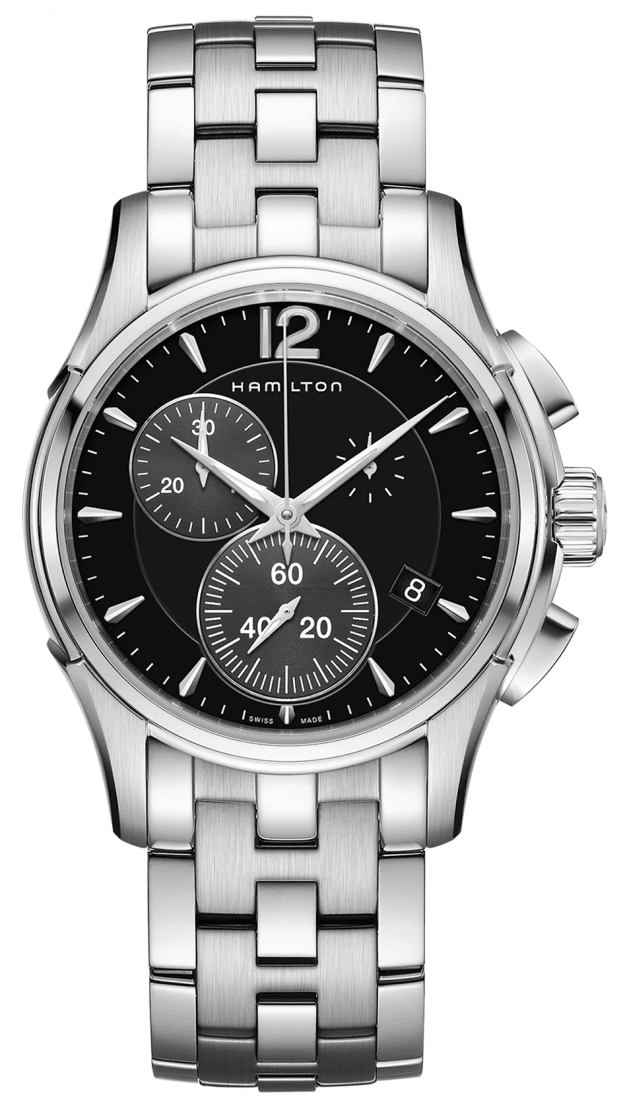 HAMILTON  Jazzmaster Chrono Quartz 42mm Μαύρο Καντράν