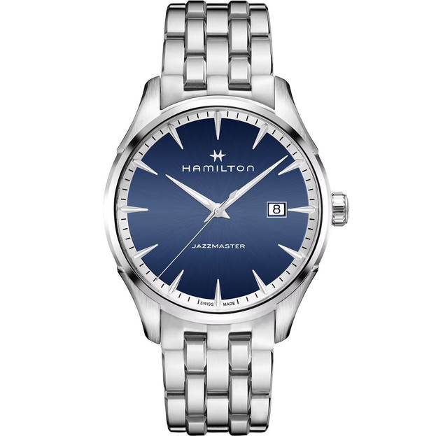 Hamilton JAZZMASTER GENT QUARTZ 40mm μπλε καντραν
