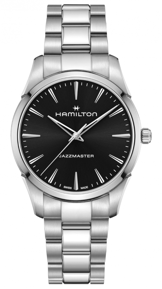 Hamilton Jazzmaster Μπαταρίας 40mm Μαύρο Καντράν