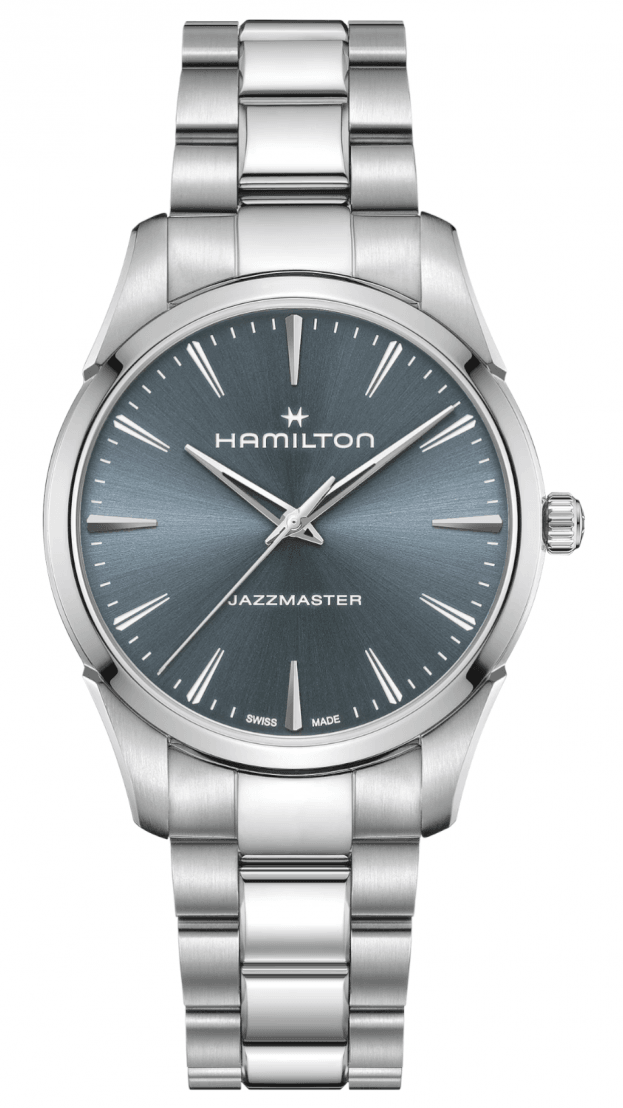 Hamilton Jazzmaster Μπαταρίας 40mm Μπλε Καντράν