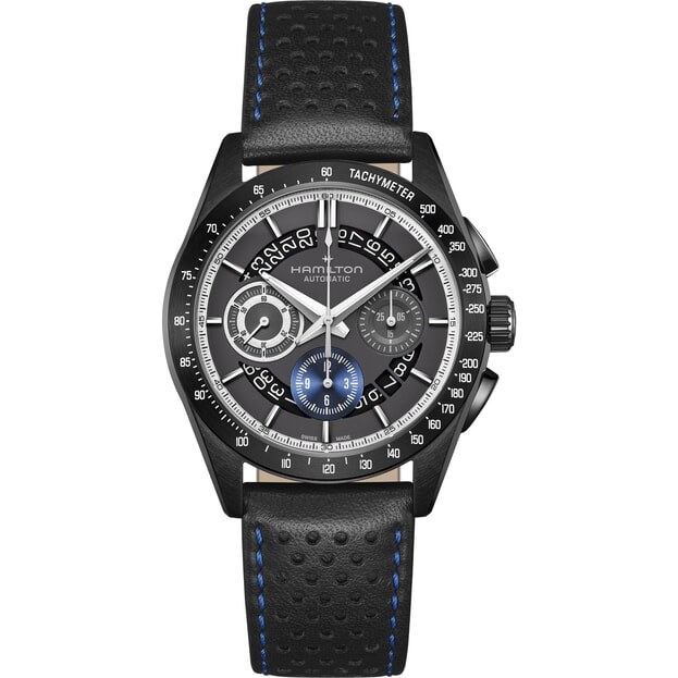 Hamilton Jazzmaster Performer Autochrono 42mm Ανθρακί Καντράν