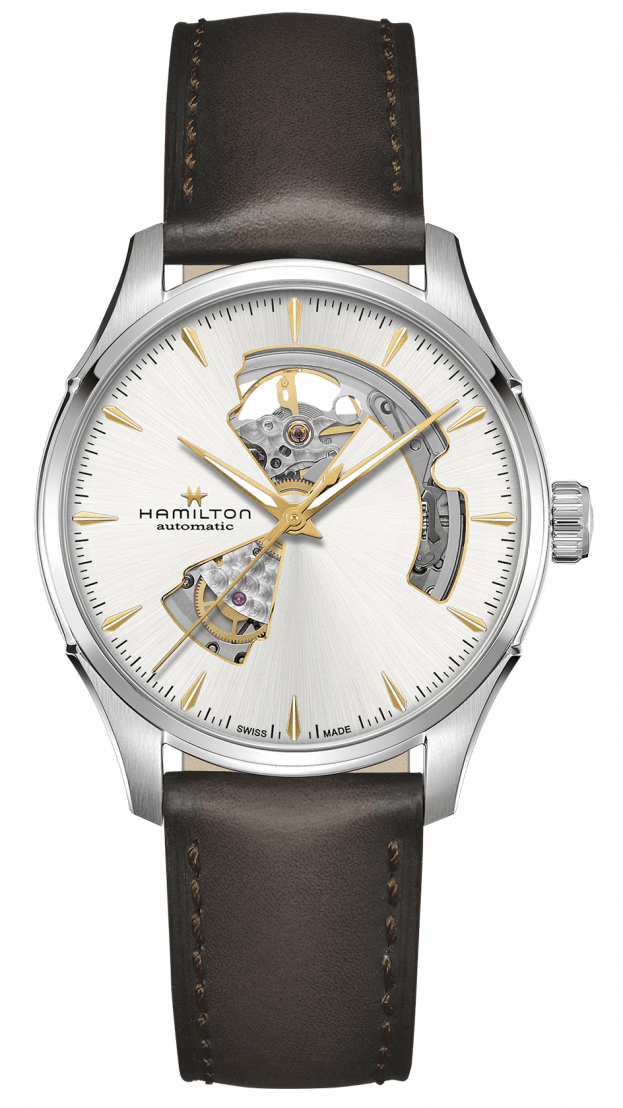 Hamilton Jazzmaster Open Heart Αυτόματο 40mm Ασημί Καντράν