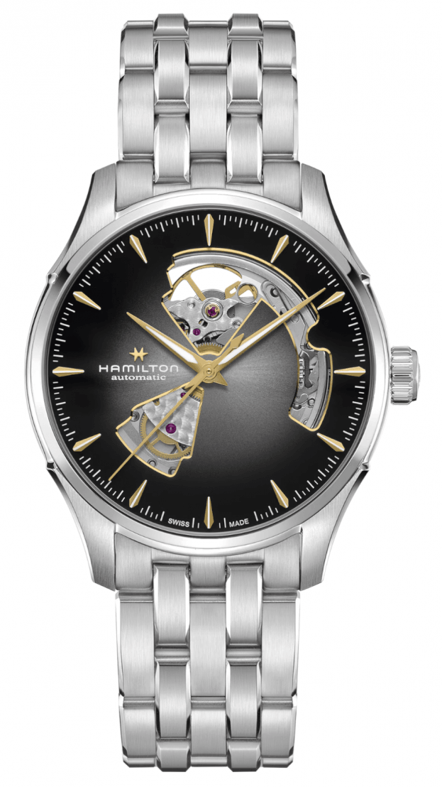 Hamilton Jazzmaster Open Heart Αυτόματο 40mm Ασημί Καντράν