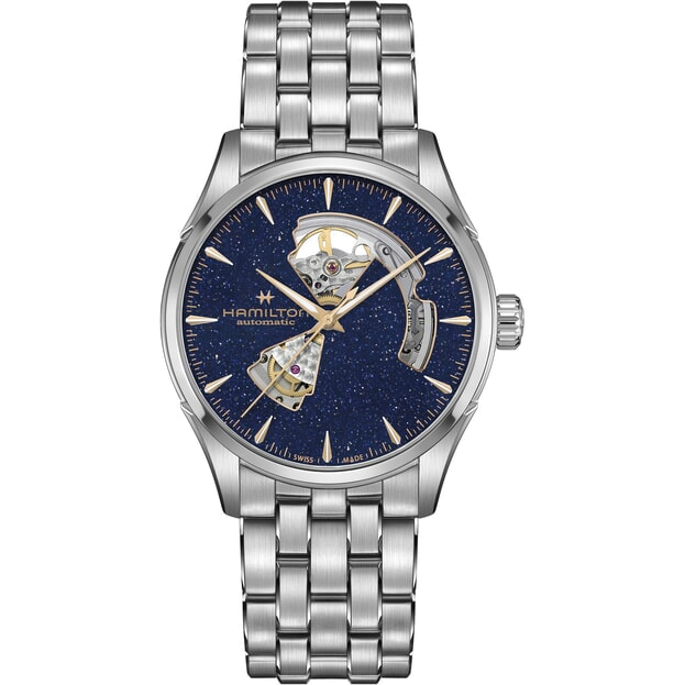 Hamilton Jazzmaster Open Heart Αυτόματο 42mm Μπλε Καντράν