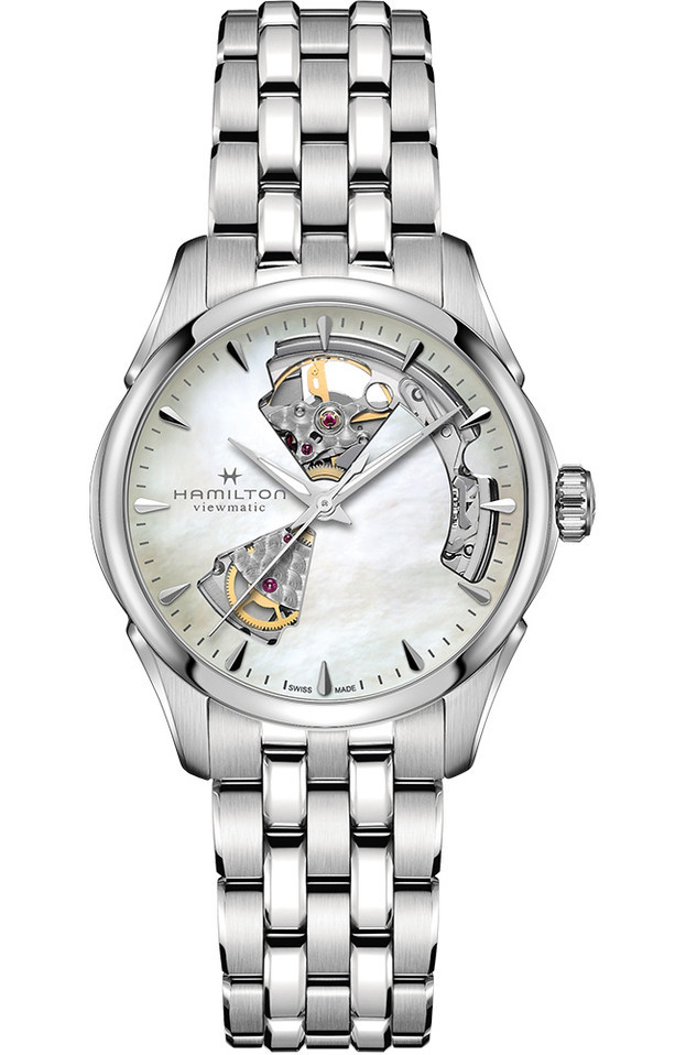 HAMILTON Jazzmaster Open Heart Lady Auto 36mm white dial