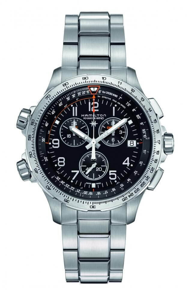 HAMILTON KHAKI AVIATION X-WIND CHRONO QUARTZ GMT H77912135