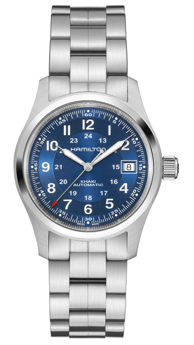Hamilton Khaki Field Αυτόματο 38mm Μπλε Καντράν