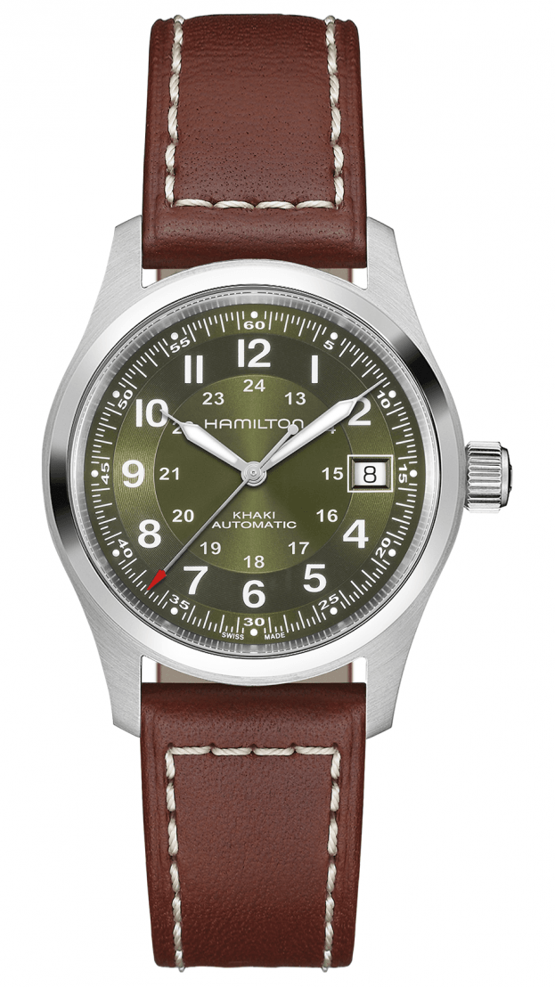 Hamilton Khaki Field Αυτόματο 38mm Πράσινο Καντράν