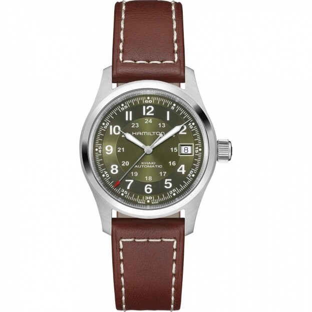 Hamilton Khaki Field Αυτόματο 38mm Πράσινο Καντράν
