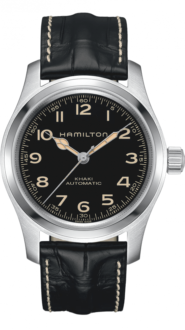HAMILTON Khaki Field MURPH Αυτόματο 42mm Μαύρο Καντράν