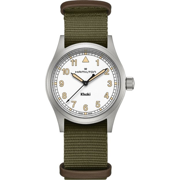 Hamilton Khaki Field QUARTZ 38mm λευκό καντραν
