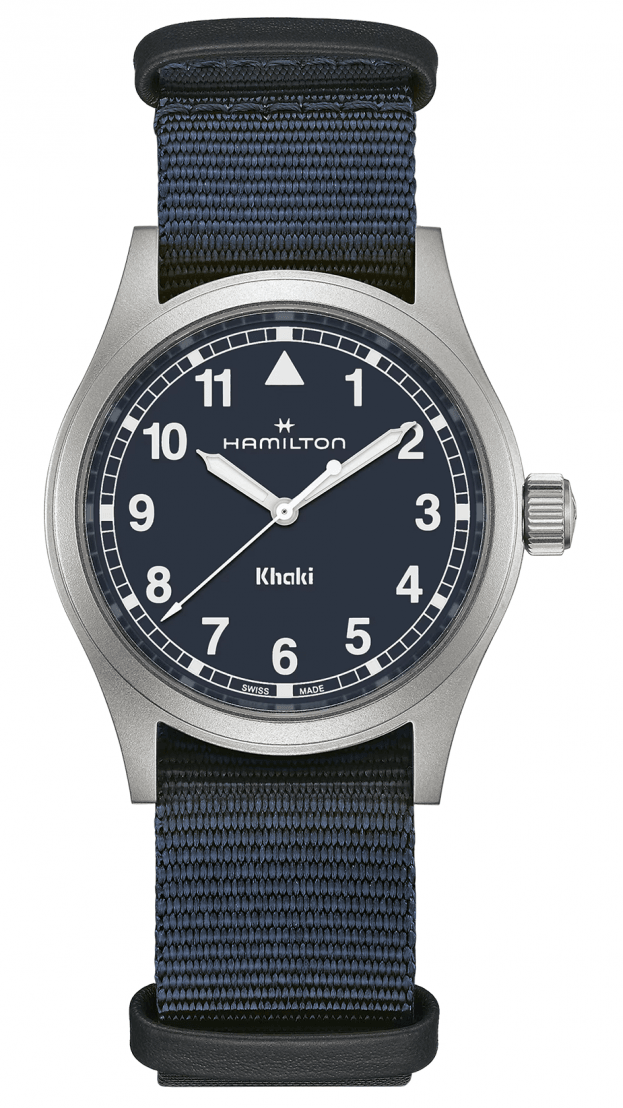 Hamilton Khaki Field QUARTZ 38mm blue dial