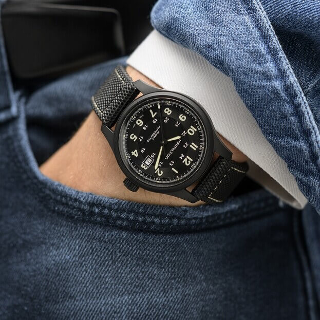 hamilton khaki automatic black